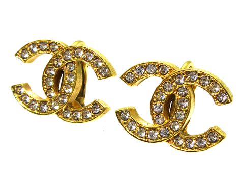 ebay chanel earrings sale|authentic vintage Chanel earrings.